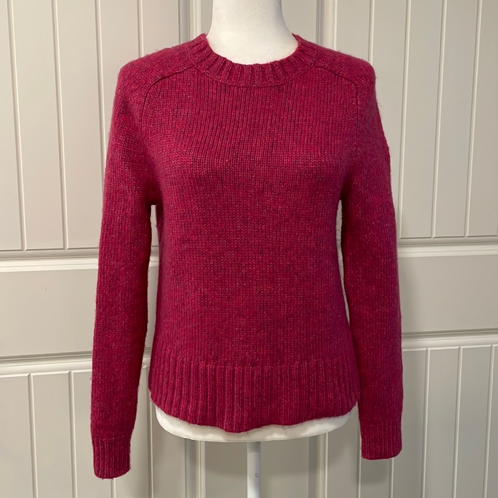 J. Crew Merino Wool Alpaca Blend Saddle Sleeve Sweater